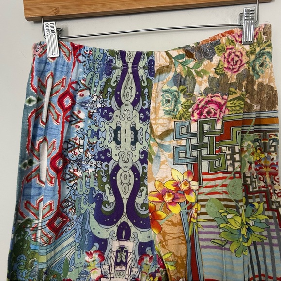 Johnny Was Pima Cotton Modal Mixed Print Long Sleeve Pants Pajama Set - Picture 10 of 10